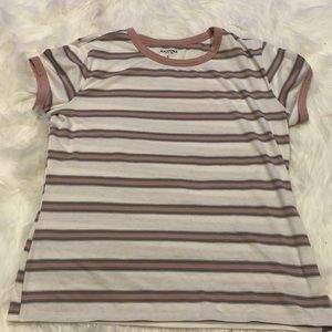 Striped cream t-shirt